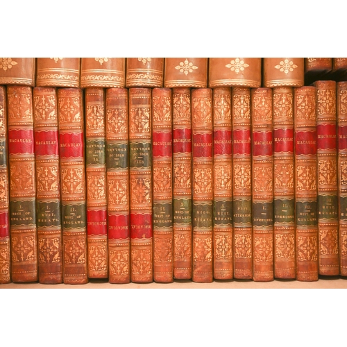 356 - A large quantity of 19th century and later decorative bindings, to include Macauley, Thomas Babingto... 