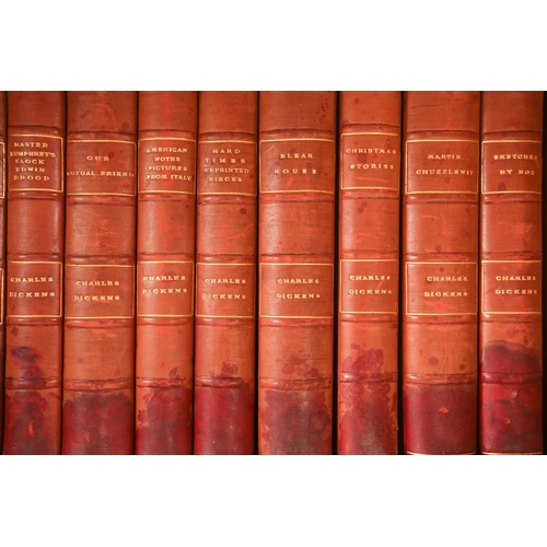 360 - Dickens, Charles, Works in 20 volumes, Chapman and Hall and Humphrey Milford, circa 1900, morocco gi... 