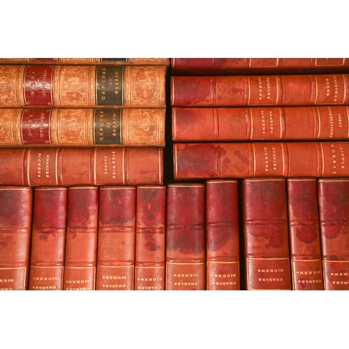 360 - Dickens, Charles, Works in 20 volumes, Chapman and Hall and Humphrey Milford, circa 1900, morocco gi... 