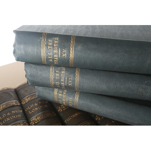 362 - Dickens, Charles, (editor): All the Year Round, A Weekly Journal, bound in twenty volumes, published... 