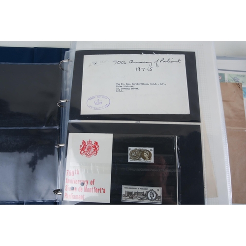 390 - A collection of First Day Covers and presentation packs (1960s) addressed to Harold Wilson as Prime ... 