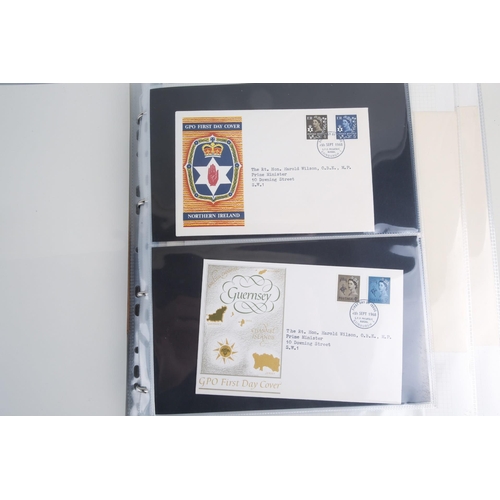 390 - A collection of First Day Covers and presentation packs (1960s) addressed to Harold Wilson as Prime ... 