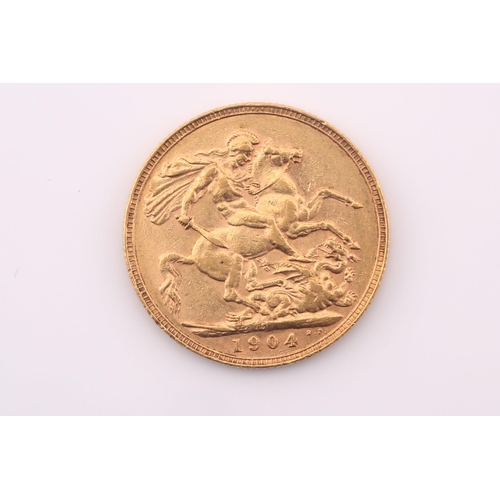 406 - An Edward VII sovereign, dated 1904P.