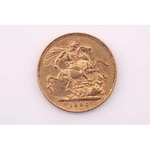 410 - A Victoria sovereign, dated 1895M.