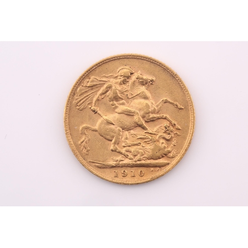 411 - An Edward VII sovereign, dated 1910