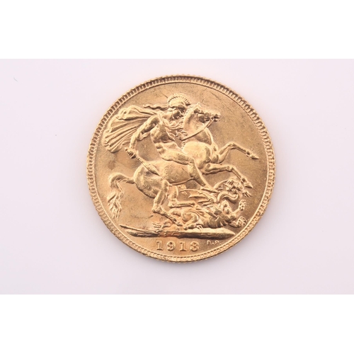 413 - A George V sovereign, dated 1913.