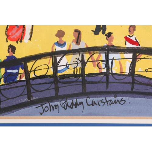 42 - † John Paddy Carstairs (1916-1970), St Tropez, gouache on paper, signed to lower right corner, 53 cm... 