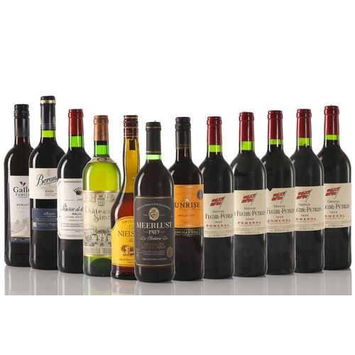 436 - Five bottles of 1999 La Fleur Petrus Pomerol, together with seven further bottles of mixed wine.