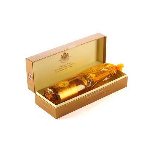 455 - A boxed bottle of 1995 Cristal Louis Roederer Champagne, 750ml.