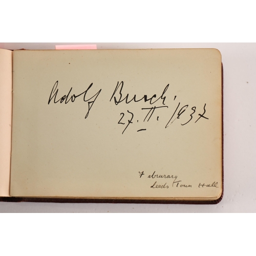 474 - Musical autographs: The autograph album of Joyce Proctor, dated 1936, containing the autographs of m... 