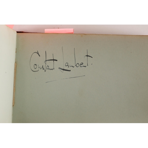 474 - Musical autographs: The autograph album of Joyce Proctor, dated 1936, containing the autographs of m... 