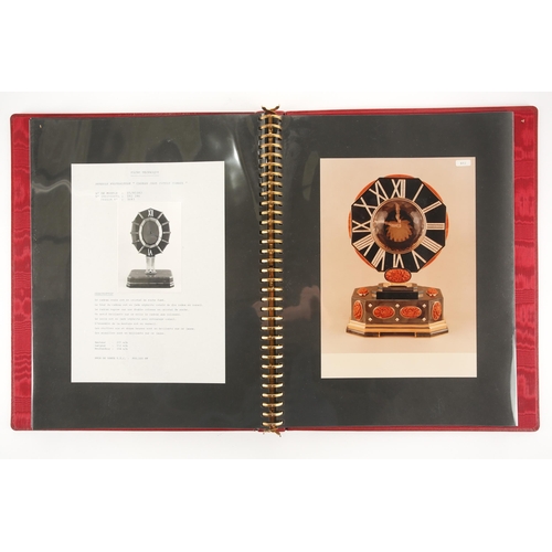 478 - Cartier: a rare salesperson's catalogue, (c.1980s), red leather bound and containing seventeen large... 