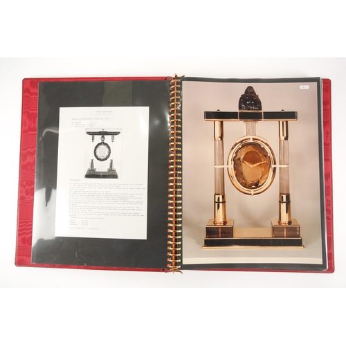 478 - Cartier: a rare salesperson's catalogue, (c.1980s), red leather bound and containing seventeen large... 