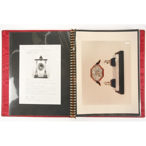 478 - Cartier: a rare salesperson's catalogue, (c.1980s), red leather bound and containing seventeen large... 