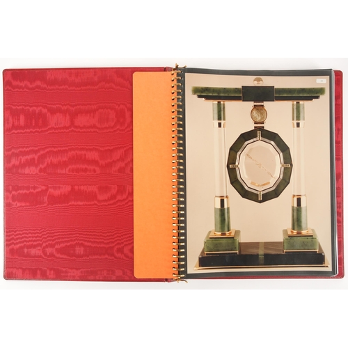 478 - Cartier: a rare salesperson's catalogue, (c.1980s), red leather bound and containing seventeen large... 