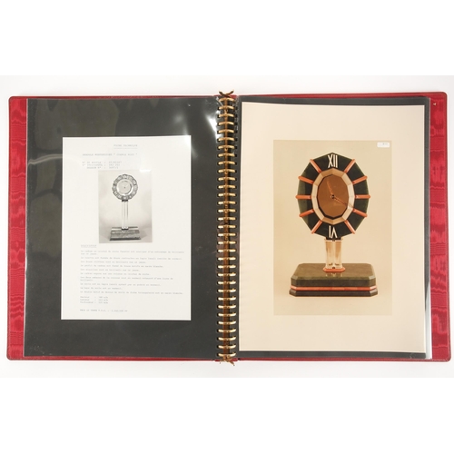 478 - Cartier: a rare salesperson's catalogue, (c.1980s), red leather bound and containing seventeen large... 