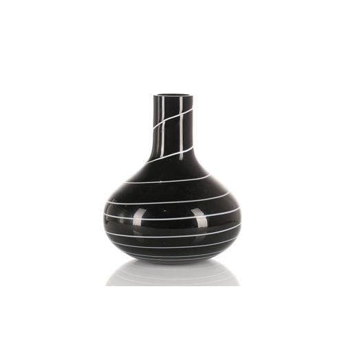 544 - A large and impressive art glass vase, of inverted baluster form, 21st century, with abstract design... 