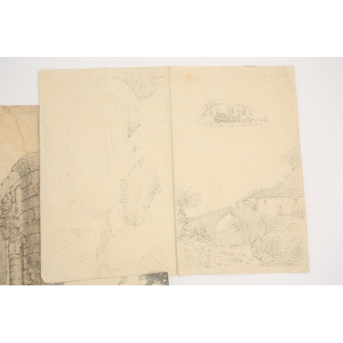 73 - Attributed to Benjamin Robert Haydon (British, 1786-1846), a group of several pencil sketches and pr... 