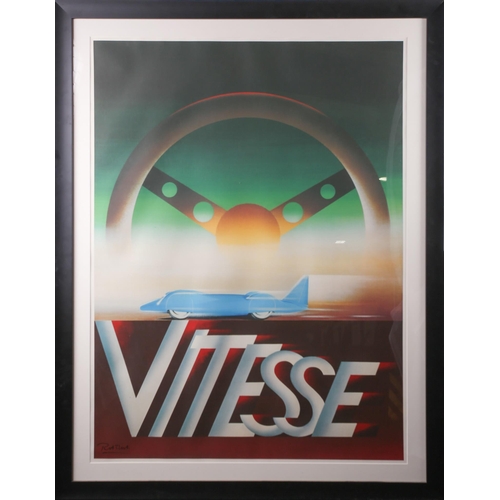 82 - A large 20th-century advertising poster, by Razzia, 'Vitesse', originally produced as promotion for ... 