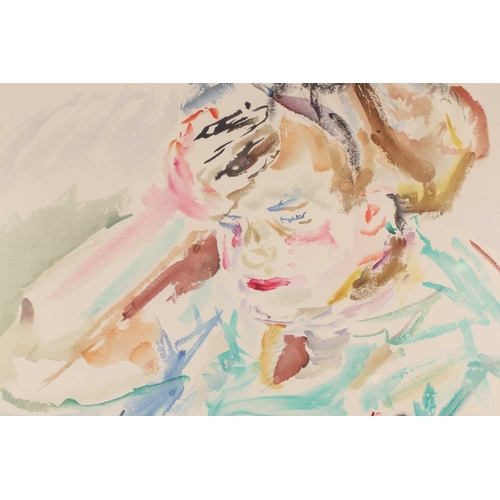 113 - † After Oskar Kokoschka CBE (1886-1980) Austrian, ‘Girl with Cat’ 1975, signed limited edition litho... 