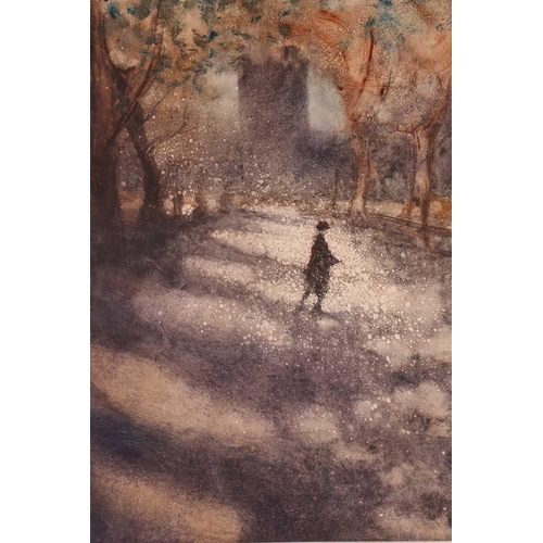 118 - Bill Jacklin (b.1943), 'Literature Walk IX’ 2001, pencil signed monotype, 50 cm x 39.5 cm with margi... 