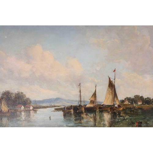 13 - Alfred I Vickers (1786-1868) British, two marine scenes, oils on canvas, one tiled verso: 'Near Nort... 