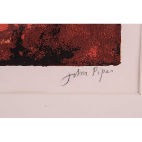 146 - † After John Piper CH (1903-1992) ‘Façade’, 1987, signed artist’s proof screenprint, 35 cm x 58 cm w... 