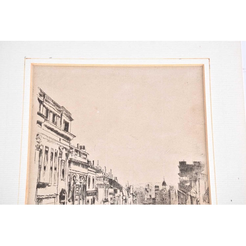 147 - James Abbott McNeill Whistler RBA (1834-1903), 'St James's Street - June 1878', etching on paper, wi... 