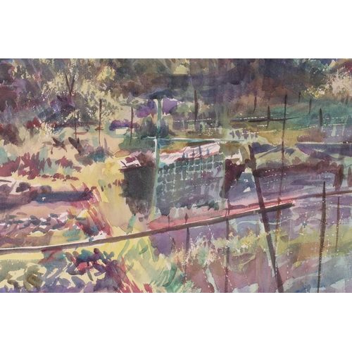 22 - † Howard Morgan (1949-2020), 'From St. Paul's Churchyard, SW1', watercolour, signed and titled to lo... 