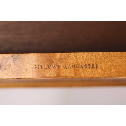 385 - A George IV birds eye maple rectangular writing table by Gillows of Lancaster. With three quarter ga... 