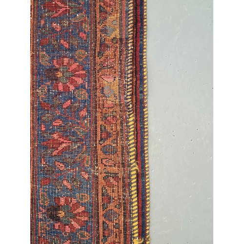 407 - A dark blue ground Bidjar rug, 20th century, with 