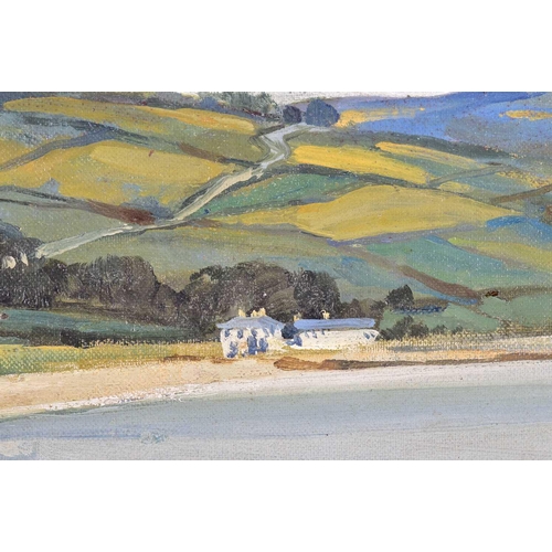 44 - † Frank McKelvey (1895-1974) RHA RUA Irish, 'Cushenden', coastal landscape, oil on panel, signed to ... 