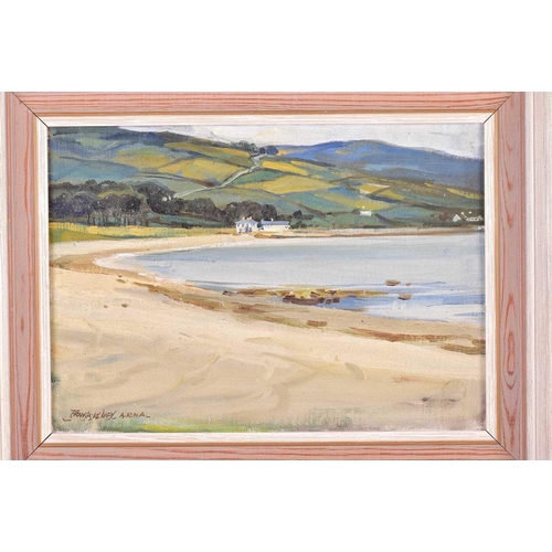 44 - † Frank McKelvey (1895-1974) RHA RUA Irish, 'Cushenden', coastal landscape, oil on panel, signed to ... 