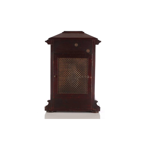 441 - An early 20th century 8-day triple train mantle clock with 