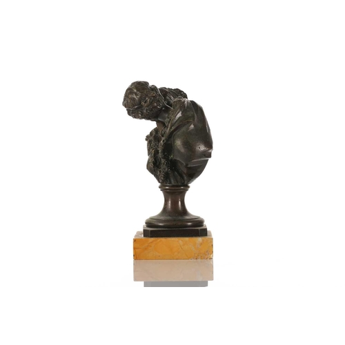 462 - After Jean-Antoine Houdon (1741-1828), 'Le Baiser Donné' (The Kiss Bestowed], a 19th-century patinat... 