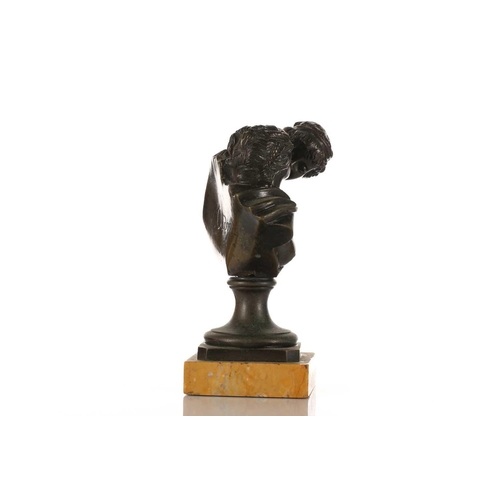 462 - After Jean-Antoine Houdon (1741-1828), 'Le Baiser Donné' (The Kiss Bestowed], a 19th-century patinat... 