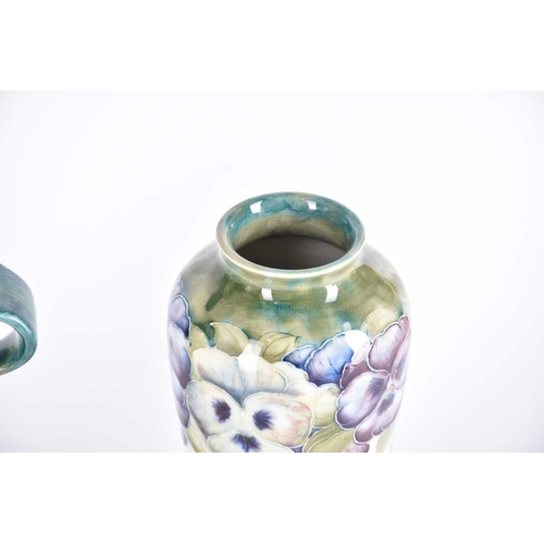 512 - Two early 20th Century Art Nouveau Willam Moorcroft vases for James Macintyre & Co, signed in green ... 