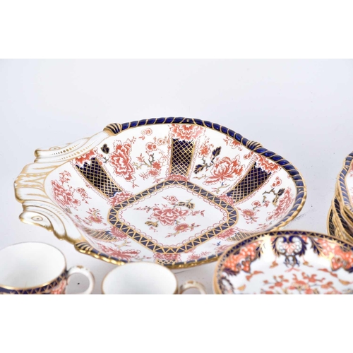 526 - A collection of Royal Crown Derby Imari, comprising a part tea and coffee service, pattern 383, circ... 