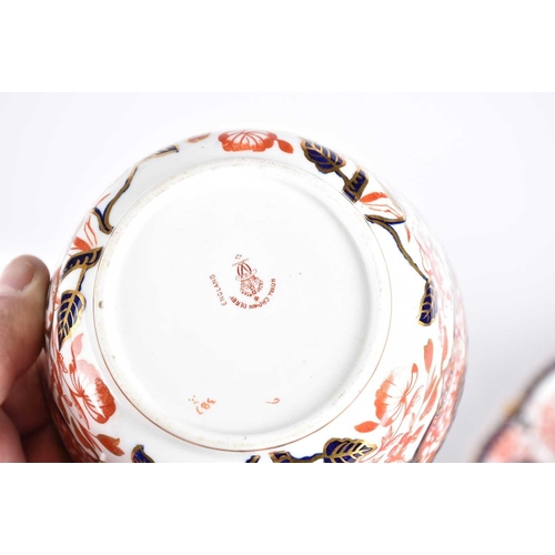 526 - A collection of Royal Crown Derby Imari, comprising a part tea and coffee service, pattern 383, circ... 