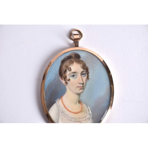 536 - Attributed to Thomas Richmond (1771-1837), an early 19th-century portrait miniature on ivory, the si... 