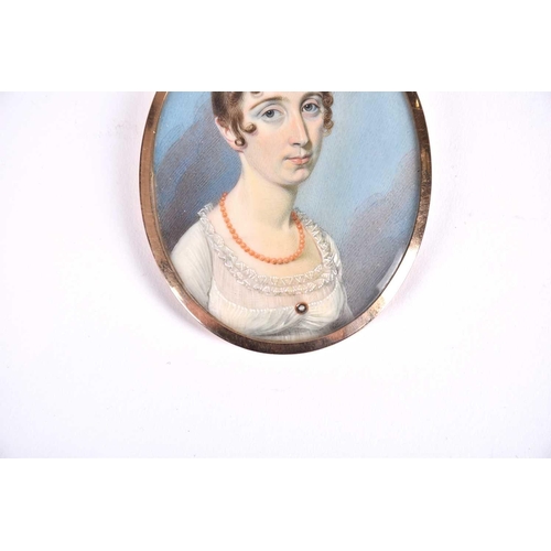 536 - Attributed to Thomas Richmond (1771-1837), an early 19th-century portrait miniature on ivory, the si... 