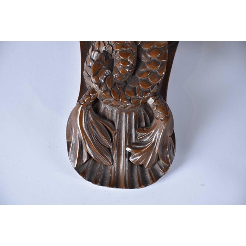 541 - A pair of 20th Century carved wood wall sconces in the form of cherubs, a rococo style giltwood wall... 