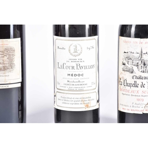 556 - A bottle of Chateau Lafite Rothschild, 1971, level at mid-shoulder, capsule good, together with a 19... 