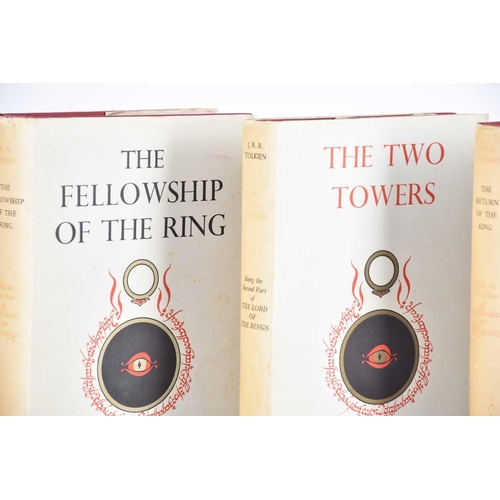 562 - Tolkein, J.R.R. Lord of the Rings Trilogy The Fellowship of the Ring (8th imp 1959), The Two Towers ... 