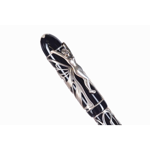 582 - A Montblanc 'Hommage a Andrew Carnegie' fountain pen, limited edition 4554/4810, the pen with applie... 