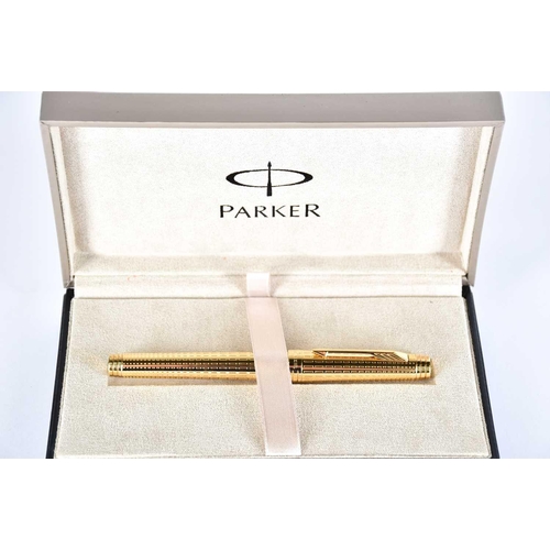 583 - An S T Dupont blue banded Laque de Chine fountain pen, with 18ct gold nib, serial number 44CCA95; an... 