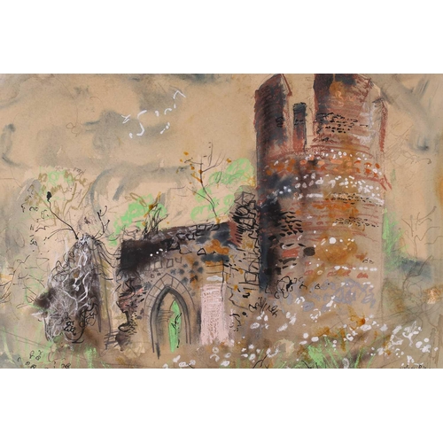 60 - † John Piper CH (1903-1992) ‘Appleton’, 1982, watercolour and mixed media, signed to lower right cor... 