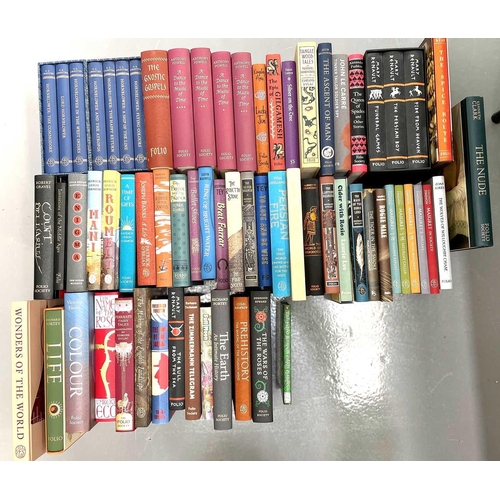 602 - A mixed collection of fiction and non fiction Folio Society books, 68 volumes