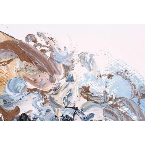 74 - Maggi Hambling (b.1945) British, ‘Summer Wave III’ 2011, oil on canvas, signed and dated verso, 25.5... 