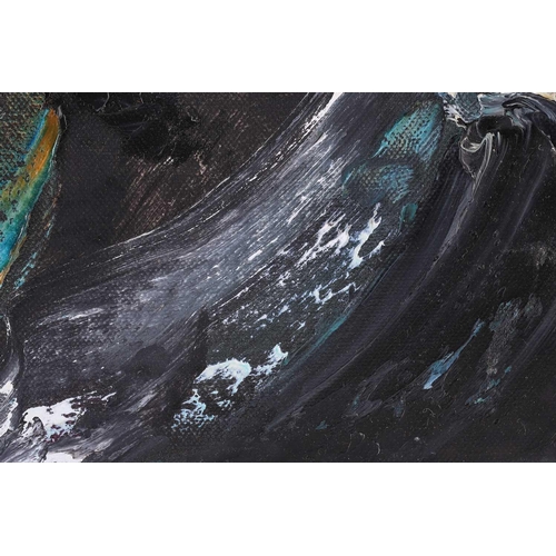 79 - Maggi Hambling (b.1945) British, ‘Summer Wave IV’ 2011, oil on canvas, signed and dated verso, 25.5 ... 